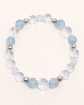 Oceanic Whispers - Aquamarine & Sterling Silver Clarity Bracelet